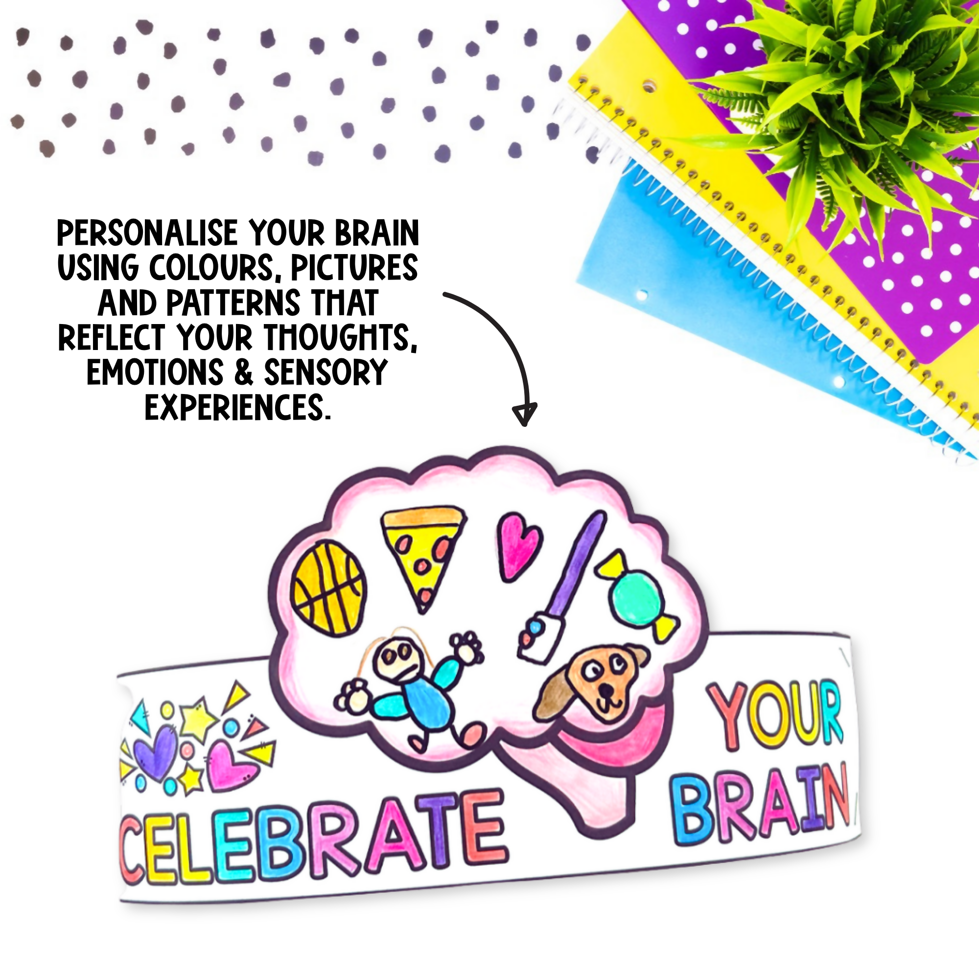 Neurodiversity Week Craft Activity | Celebrate Your Brain Crown