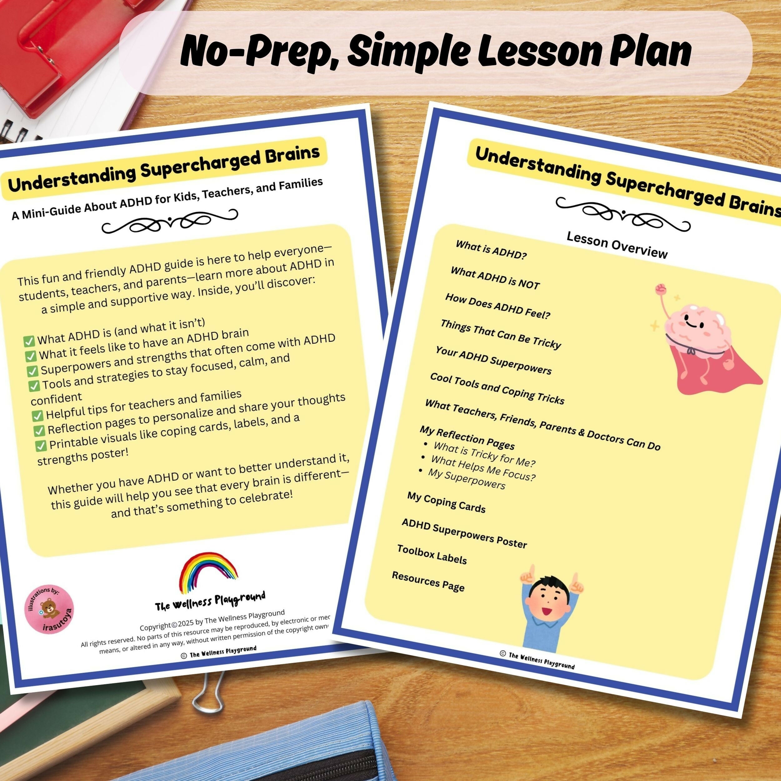 ADHD guide lesson for kids families teachers | ADHD social story
