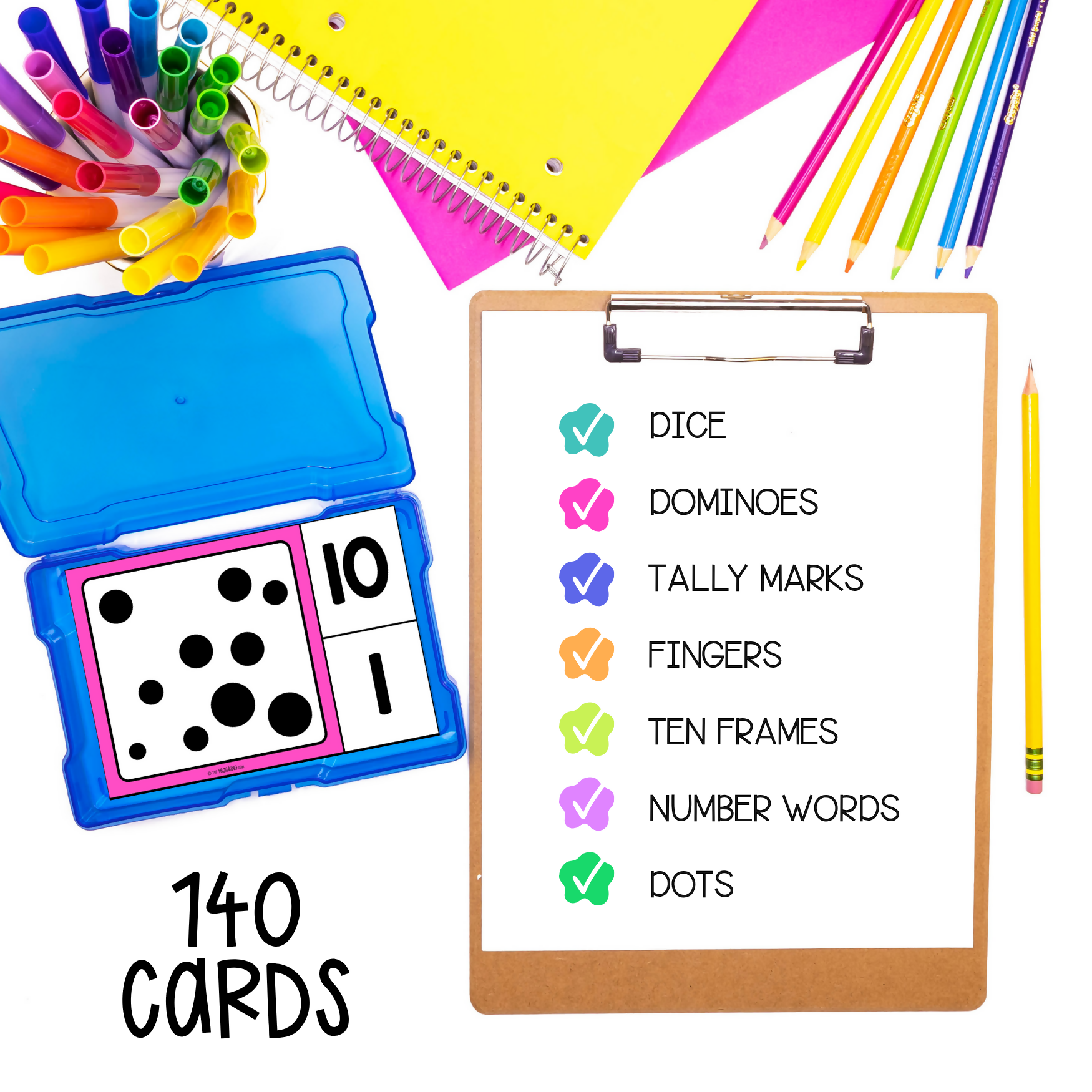 Subitising Clip Cards 1–10 | Number Sense, Counting & Number Recognition Activity