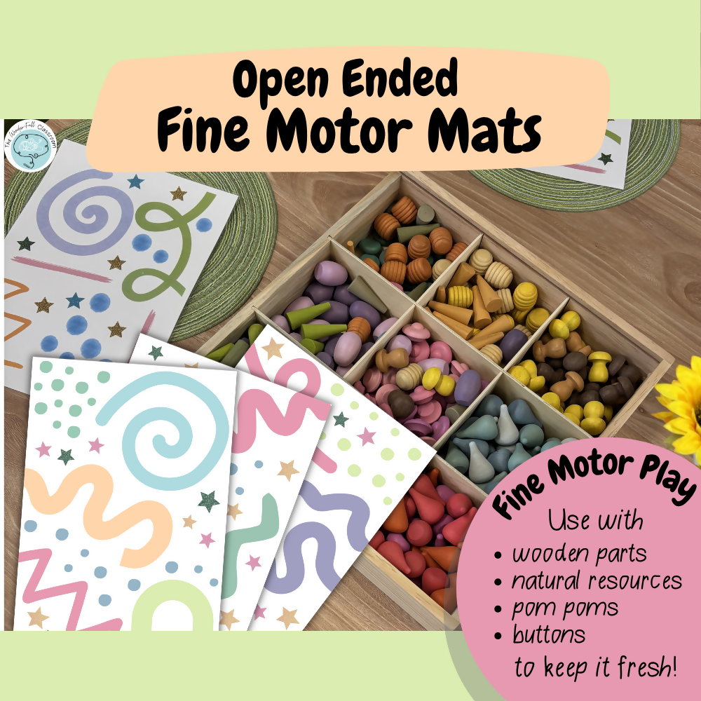 Fine Motor Play | Open Ended Loose Parts Mats
