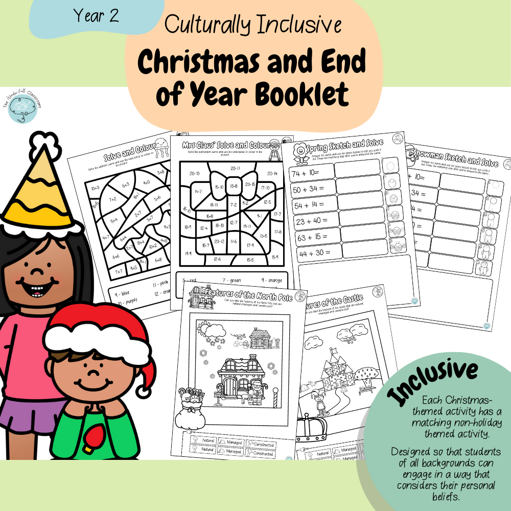 Year 2 - Culturally Inclusive Christmas and End of Year Booklet