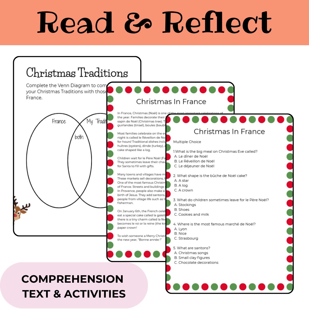 French Christmas Traditions | Noël en France Slideshow & Activities | Year 5–8