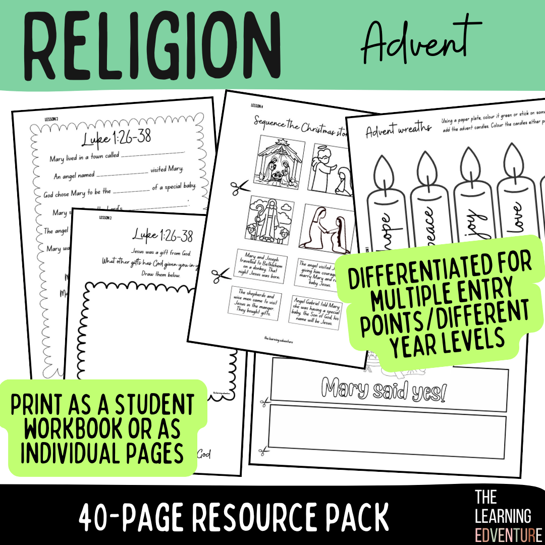 Religion: Advent (Worksheets)
