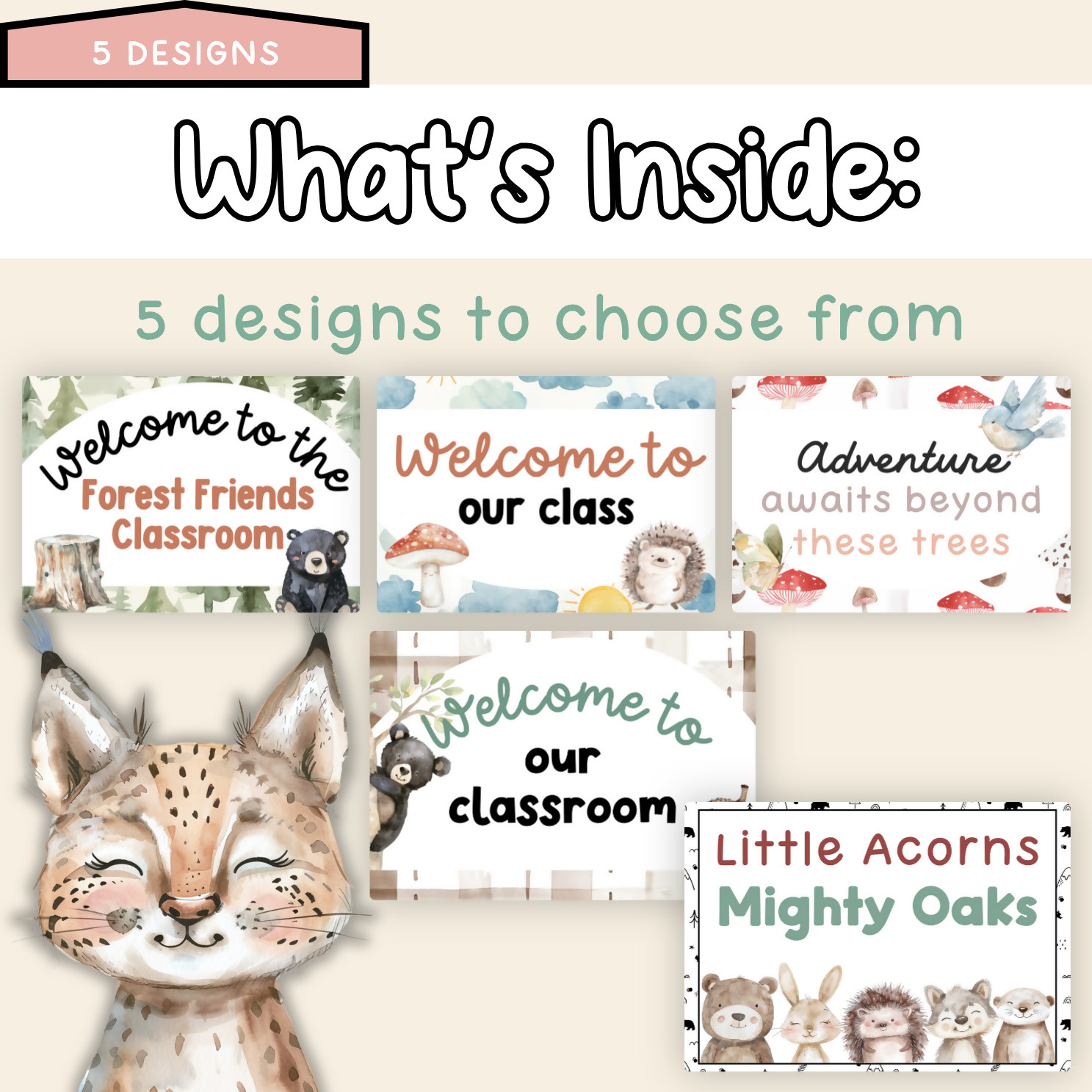 Forest Friends Door Display | Woodland Classroom Decor | Classroom Door Decor