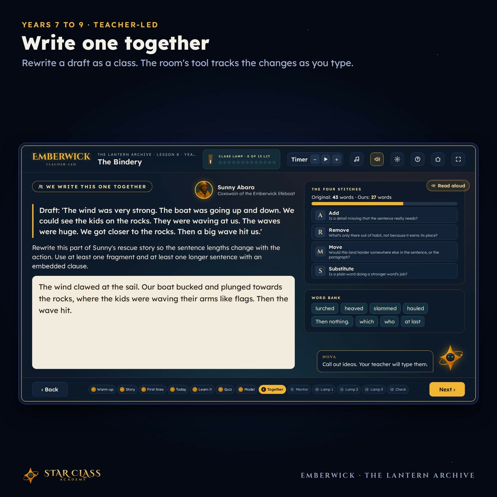 Narrative Writing Unit Grades 7-9 | No Prep Teacher-Led Lessons | Emberwick