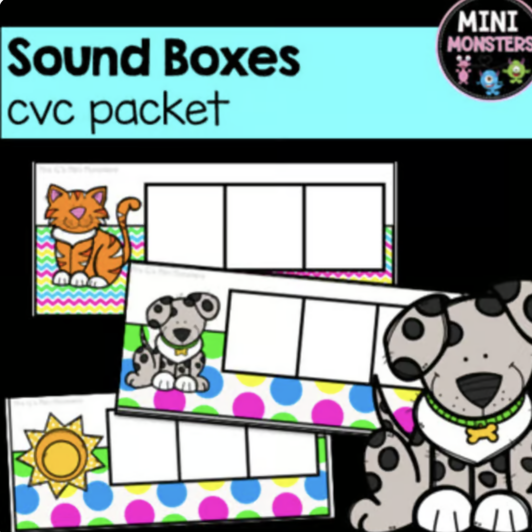 CVC Sound Boxes | Reading Groups | Prep Foundation Year 1 | Australian Curriculum