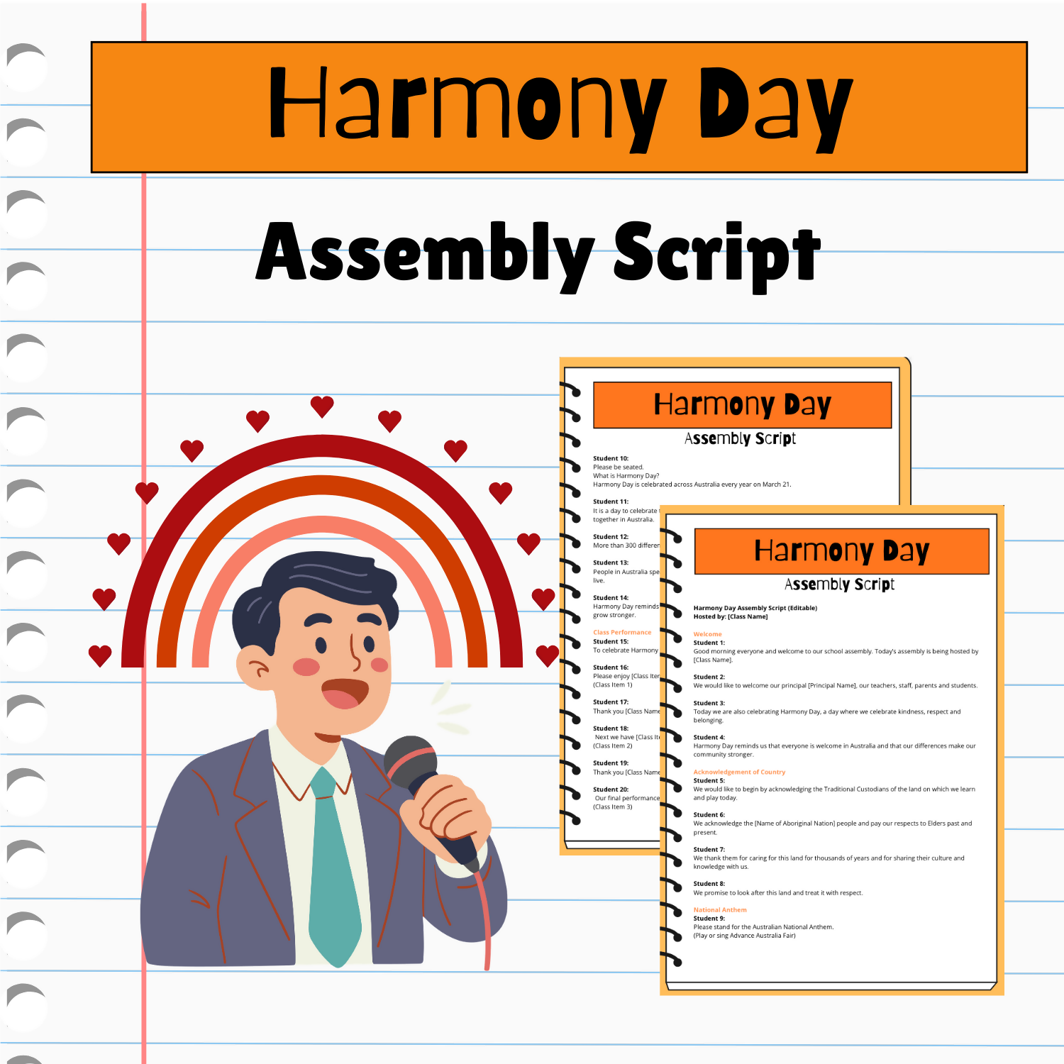 Harmony Day Assembly Script | Editable School Assembly | K–6