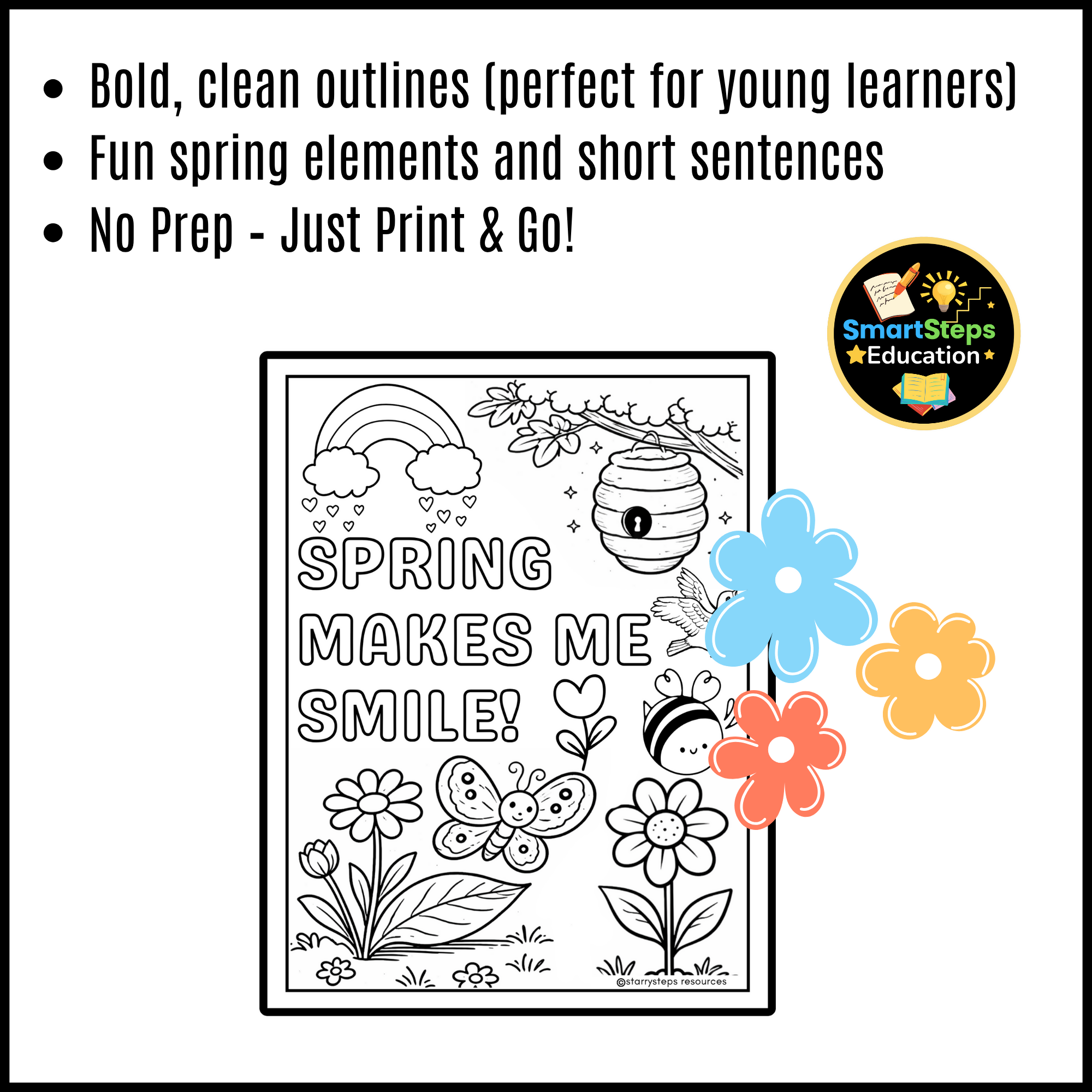 20 Spring Colouring Pages | Printable Coloring Sheets for Kids | Preschool, Kindergarten & Early Years Activities