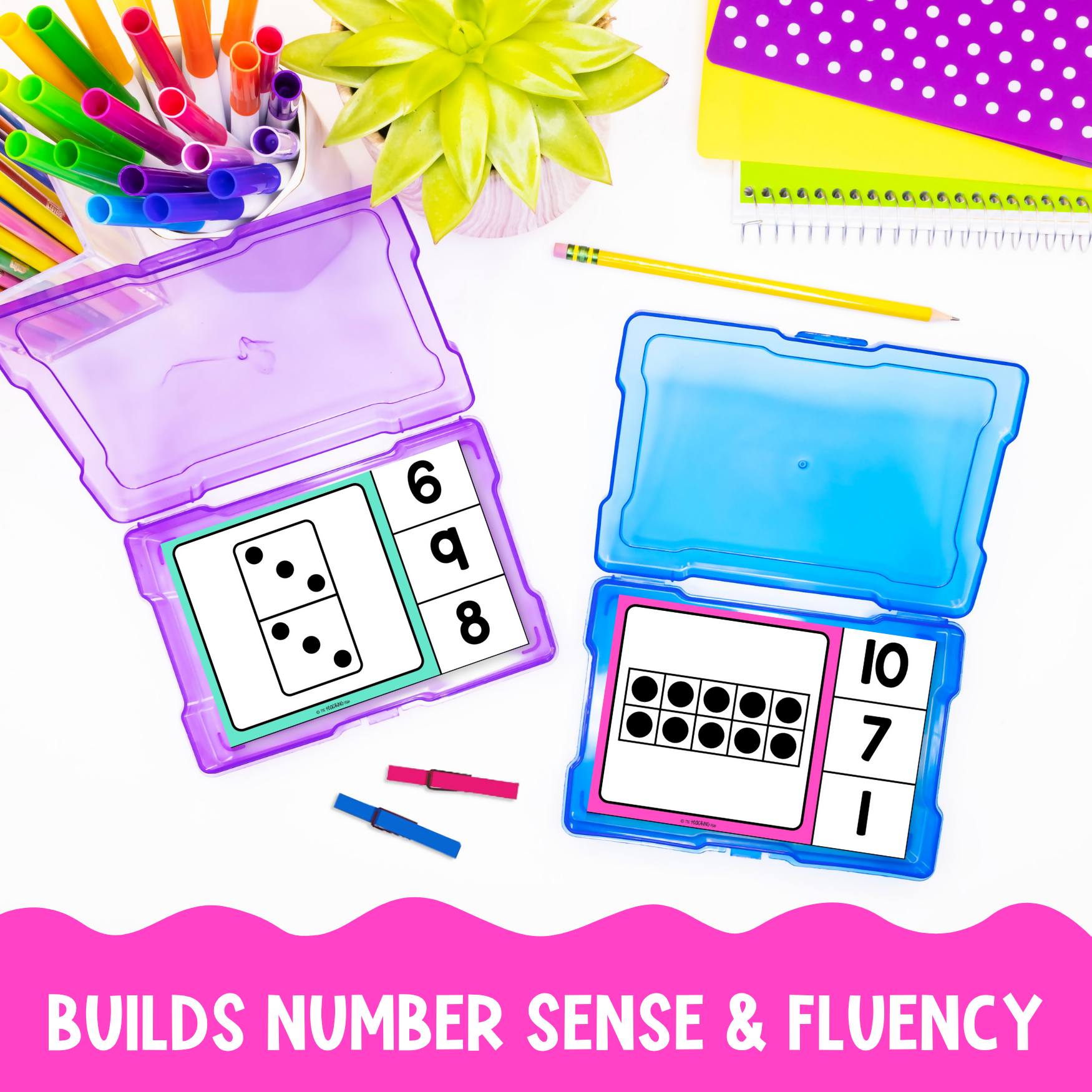 Subitising Clip Cards 1–10 | Number Sense, Counting & Number Recognition Activity