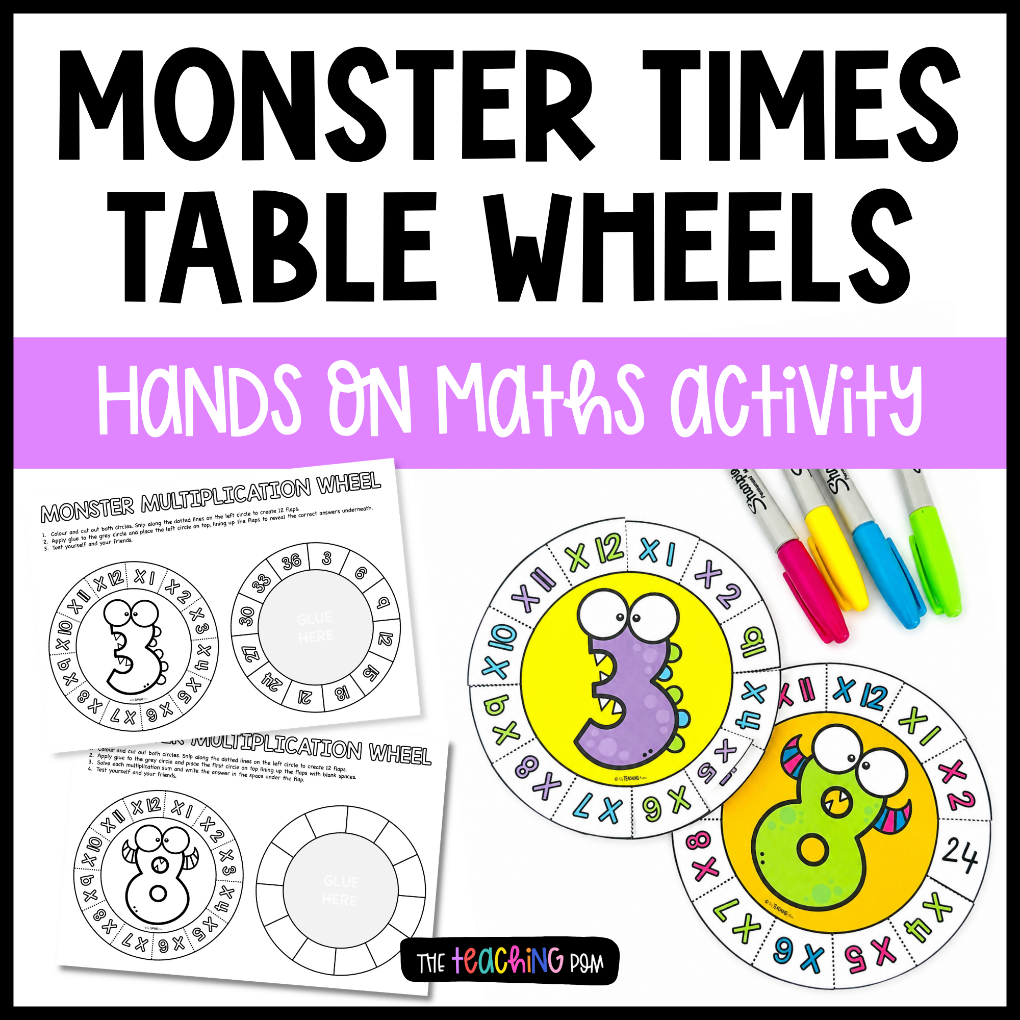 Multiplication Wheels | Times Tables Craft Activity | Year 3 & Year 4 Maths