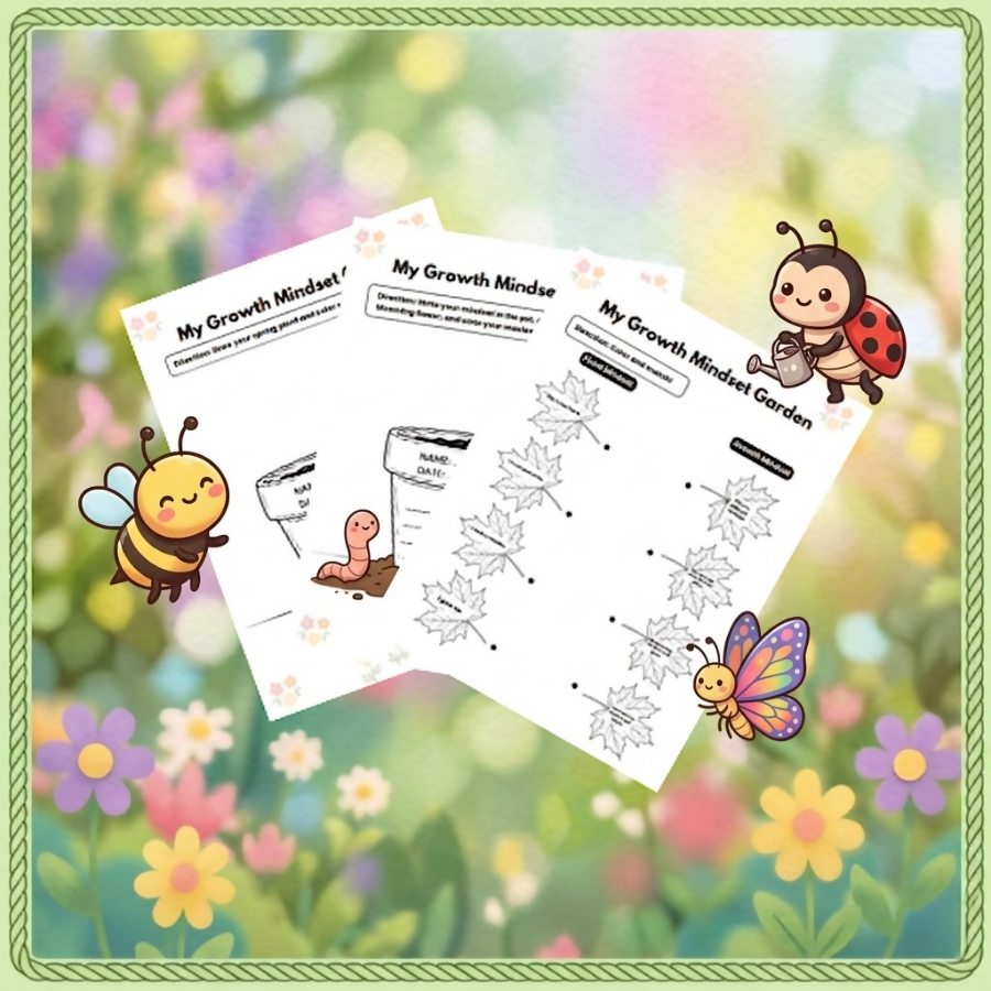Spring Writing Prompts | Spring Craft Activity | Spring Growth Mindset