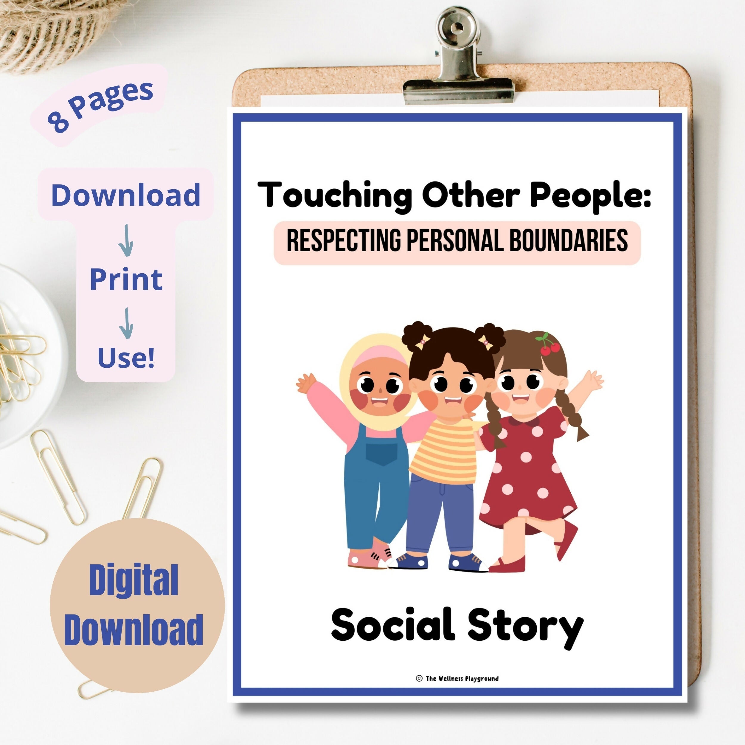 Social Story About Touching Other People | Respecting Personal Boundaries