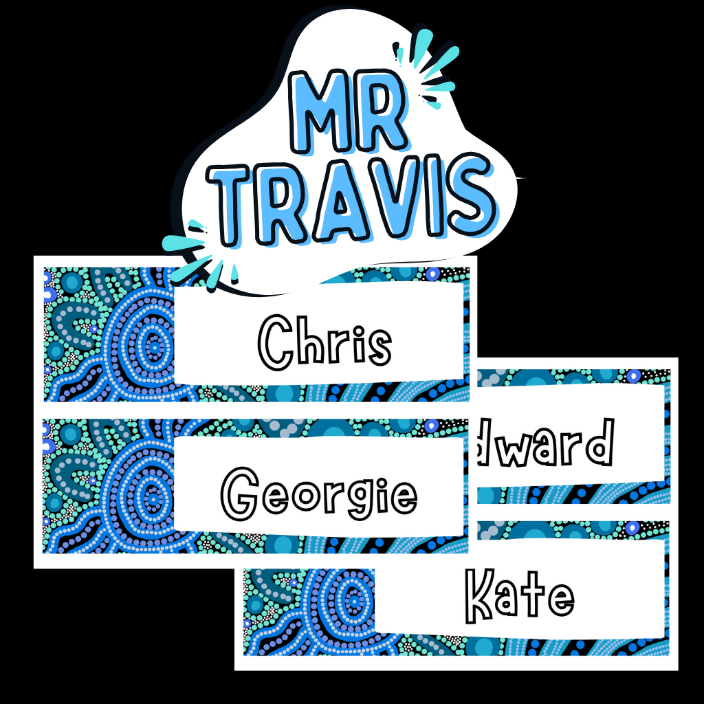 Editable Student Name Desk Strips