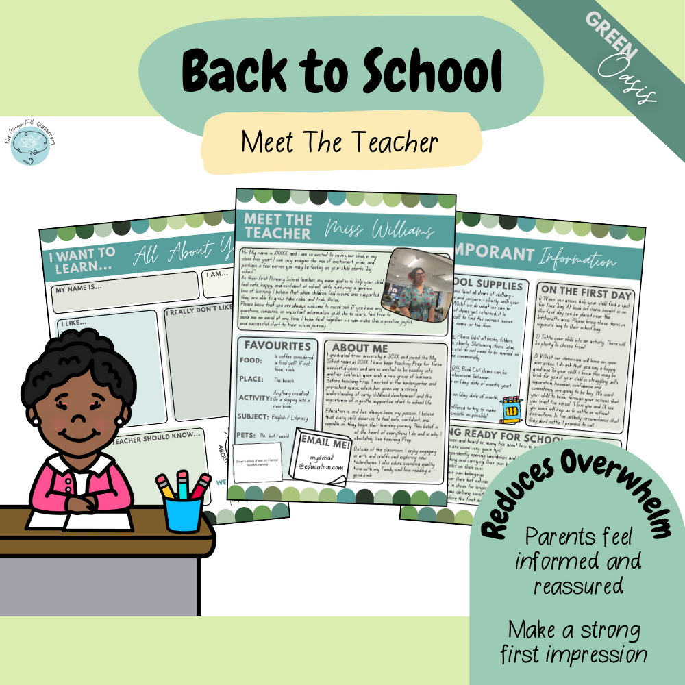Multiple Colour Themes | Meet The Teacher - Editable Back to School Set
