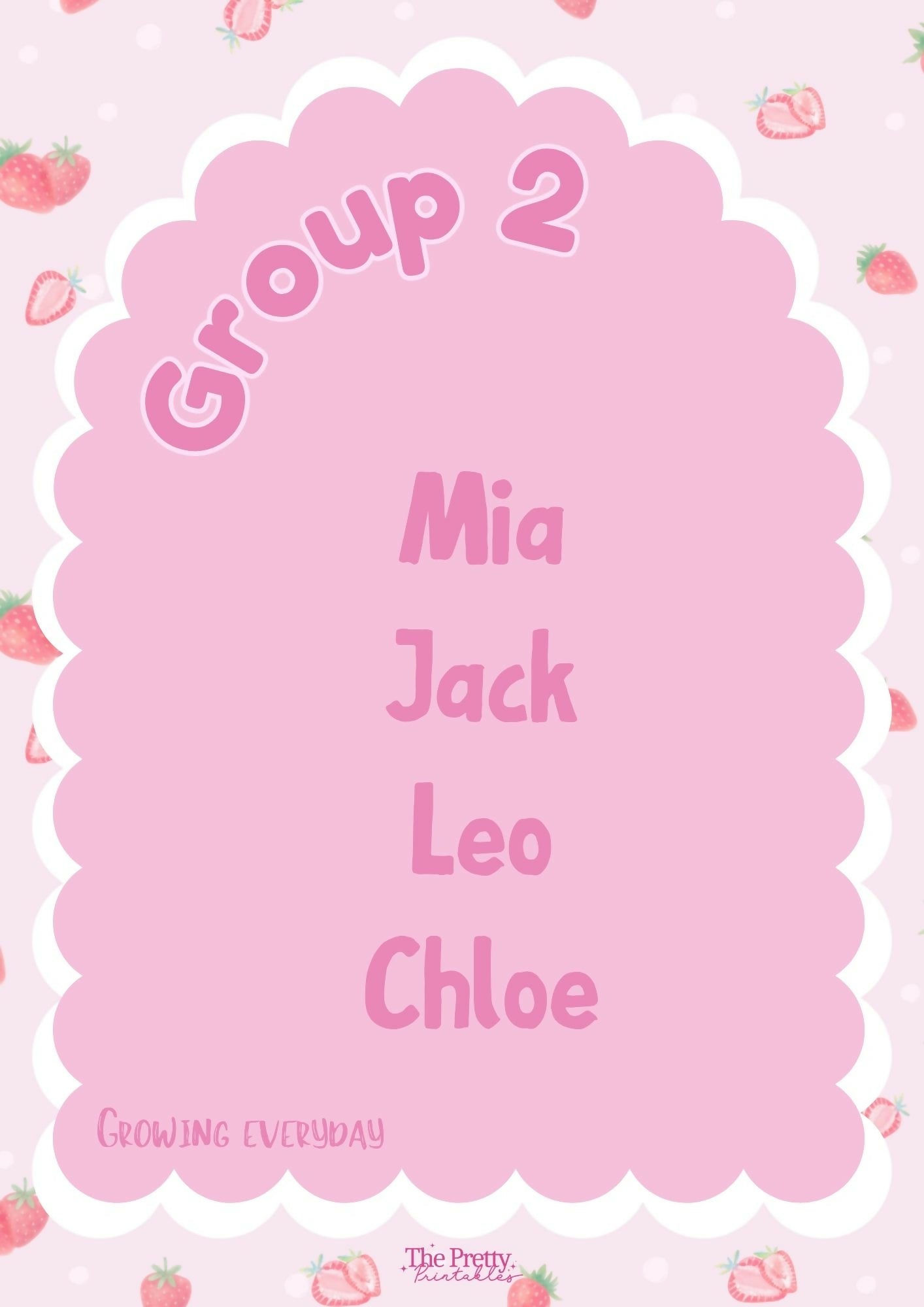 Classroom Group Posters - Berry Sunday Decor