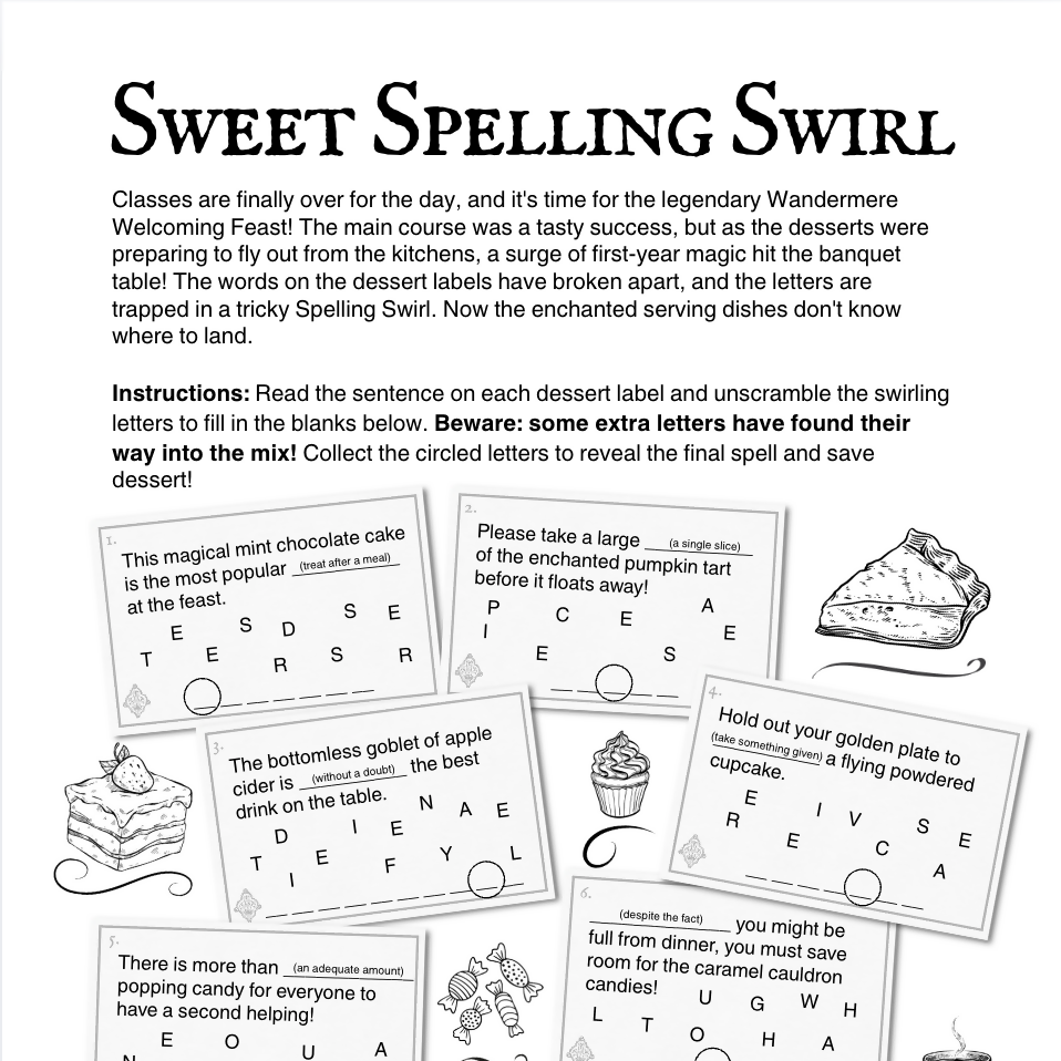 Wandermere Academy Grammar Puzzle Pack | English Activities | Years 5–6