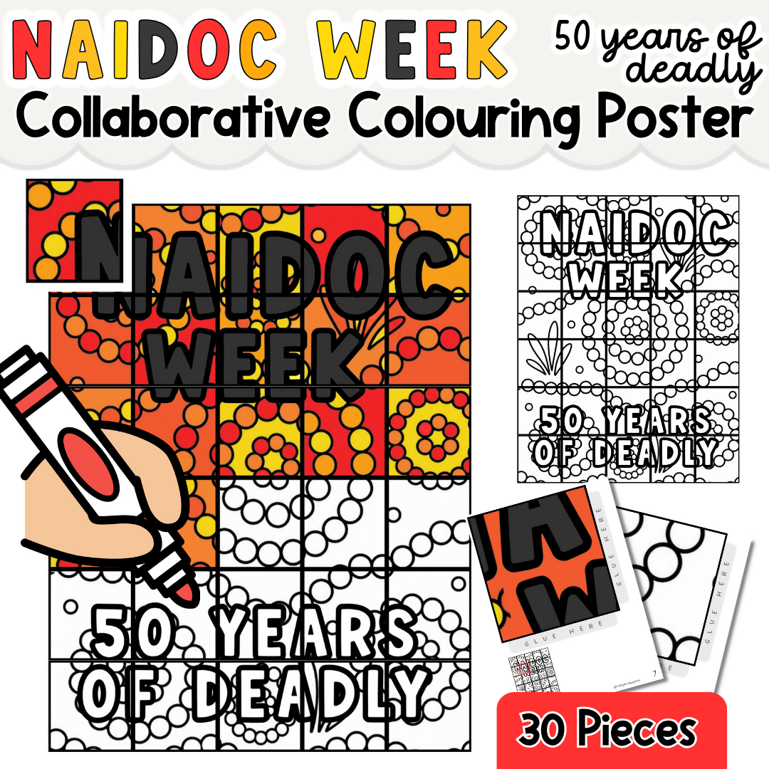 NAIDOC Week Collaborative Poster | Australian Aboriginal Culture Craft Activity