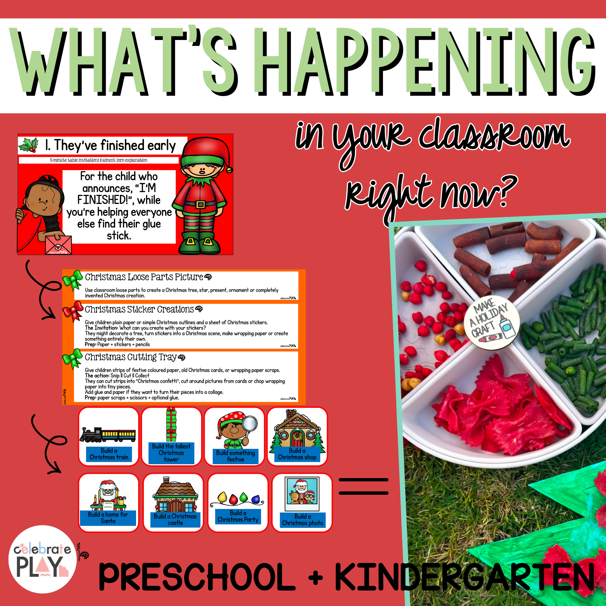 CHRISTMAS CLASSROOM ACTIVITIES || LOW-PREP EARLY FINISHER, PLAY & DECEMBER ACTIVITIES || EARLY YEARS