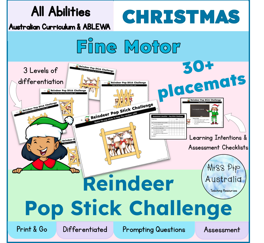 Christmas Fine Motor | STEM Challenge | Task Box | Australian Curriculum