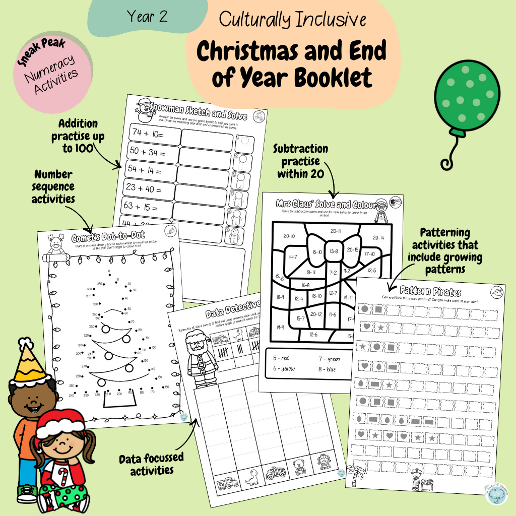 The MEGA F-2 Culturally Inclusive Christmas/End of Year Booklet Bundle