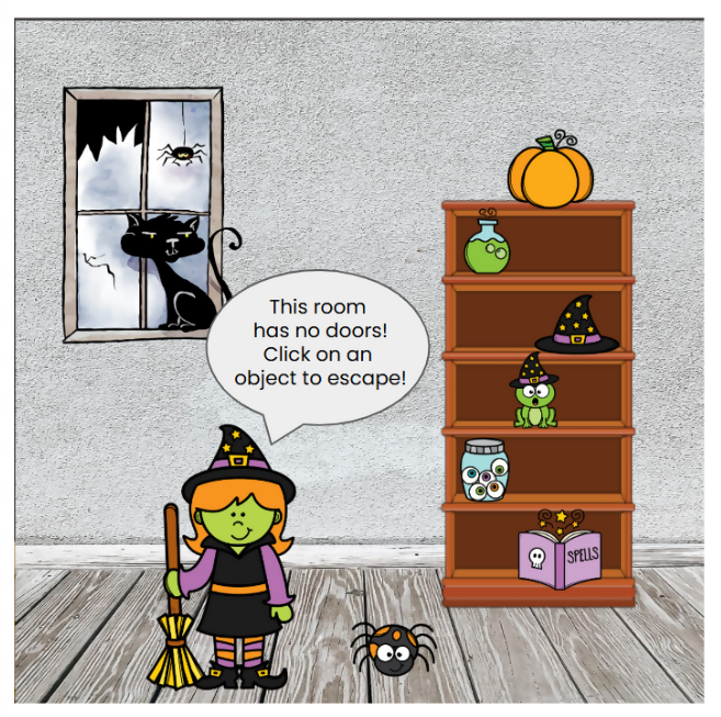 Algebraic Equations Haunted House Escape Room - Google Slides & Power Point
