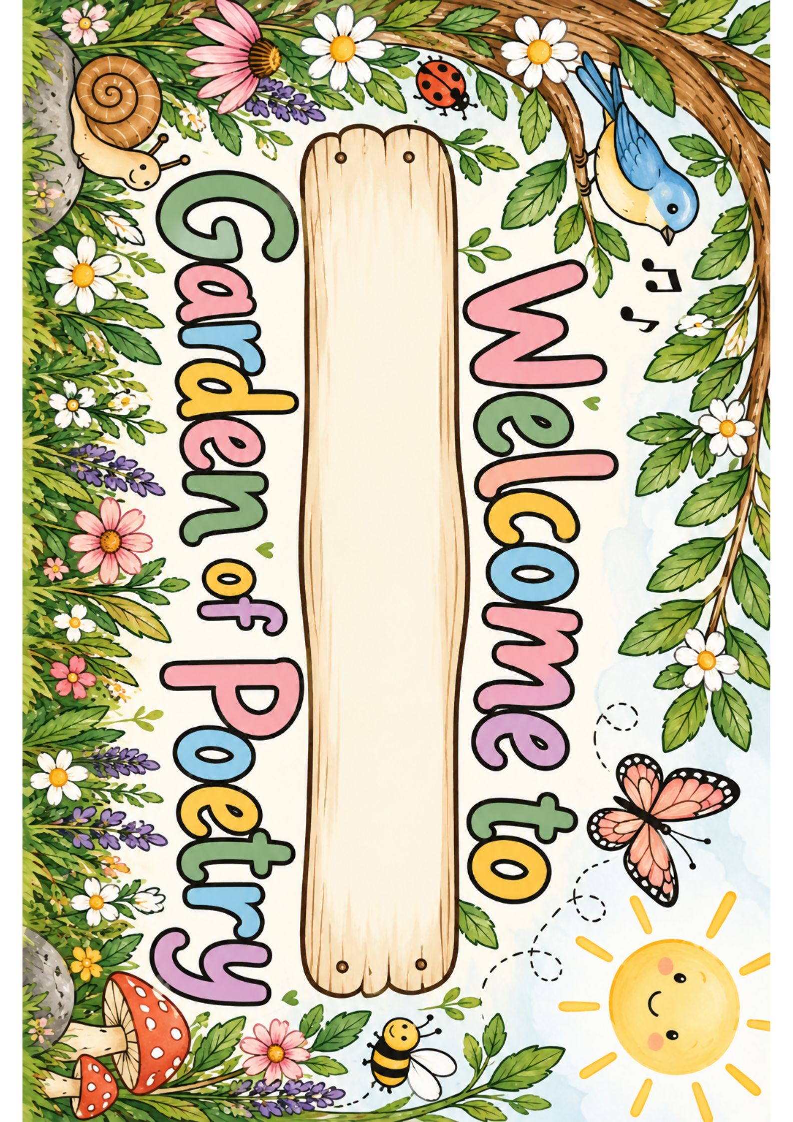 My Poem Garden | K-2 Poetry Writing, Craft | Classroom Display