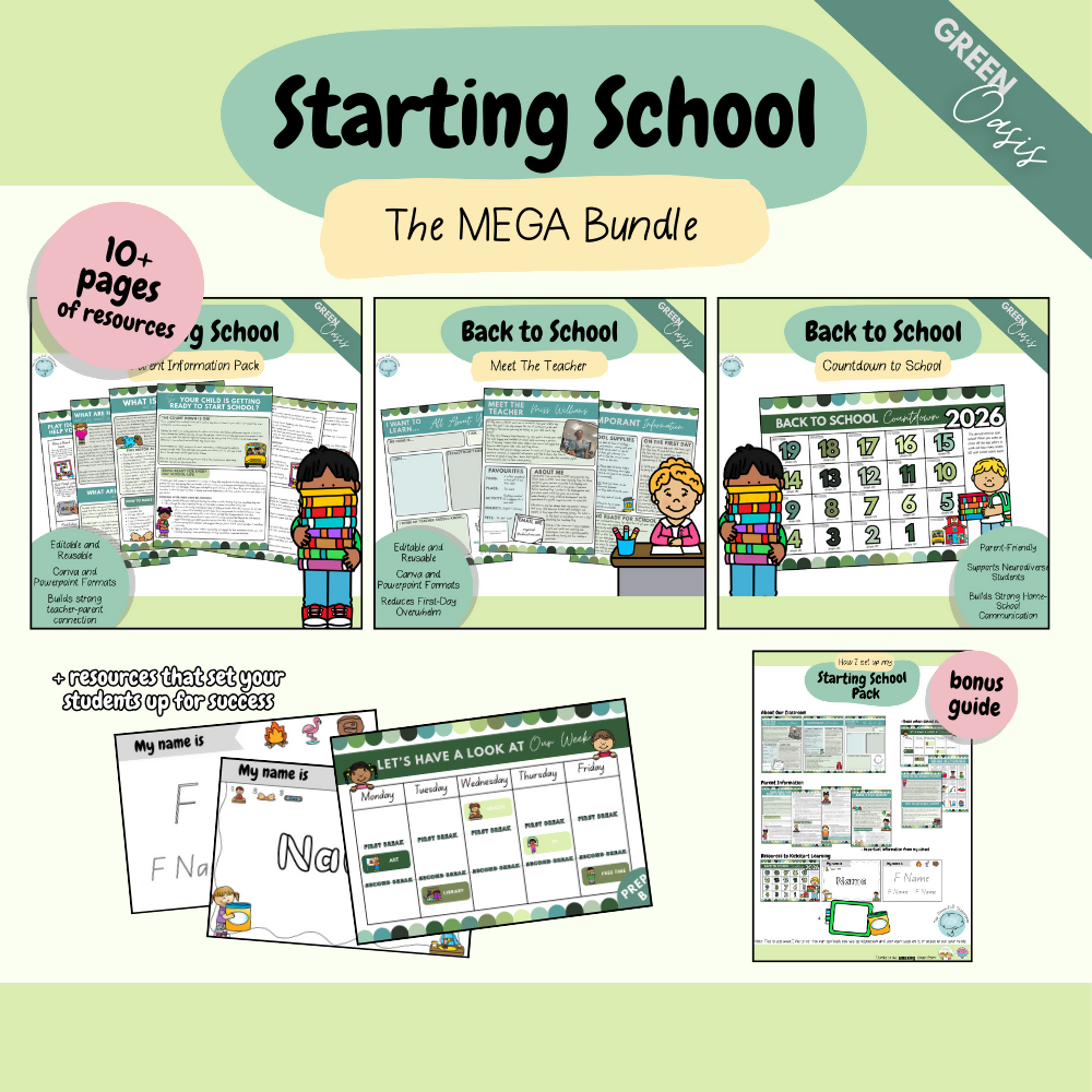 Multiple Colour Themes | The MEGA Starting School Bundle