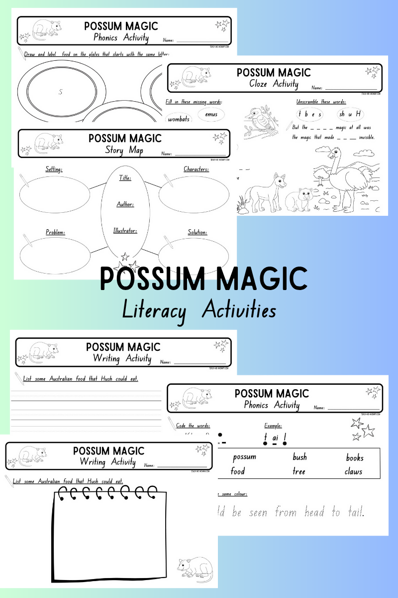 Possum Magic Story Activities
