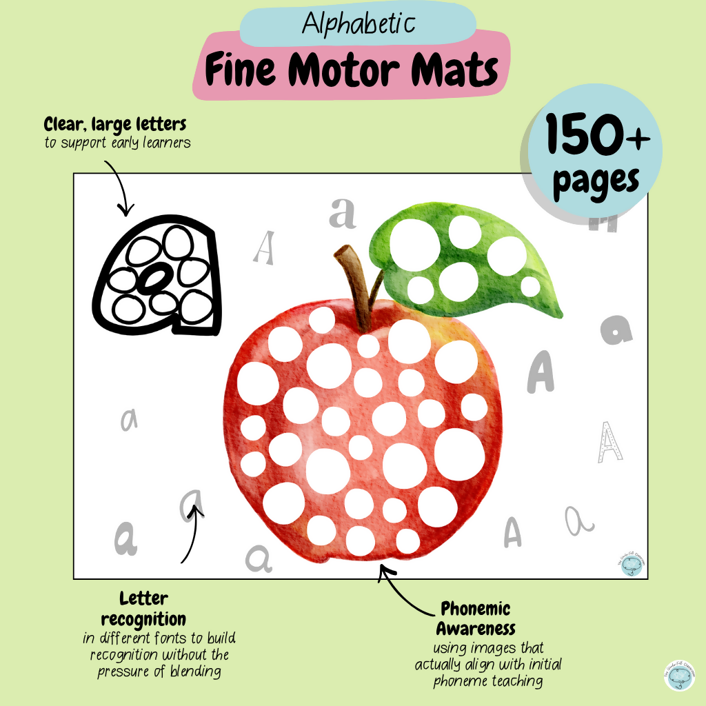 Alphabet Loose Parts Mats | Fine Motor & Phonemic Awareness