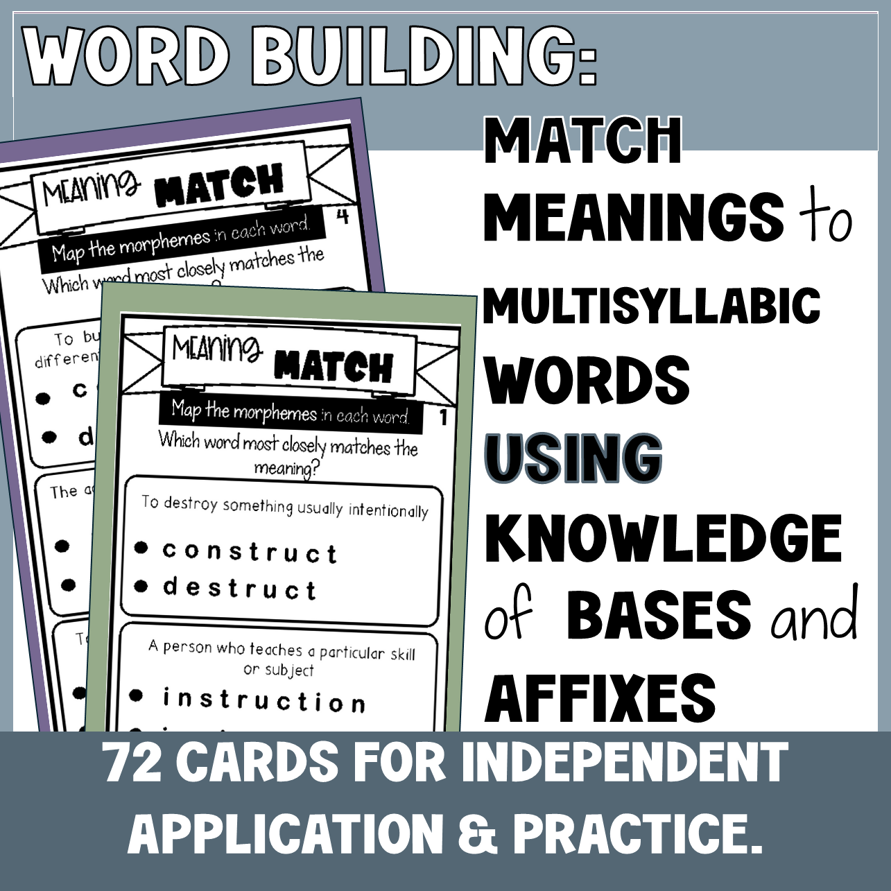 MORPHOLOGY ACTIVITY | LATIN ROOT | YEAR 4 - 6