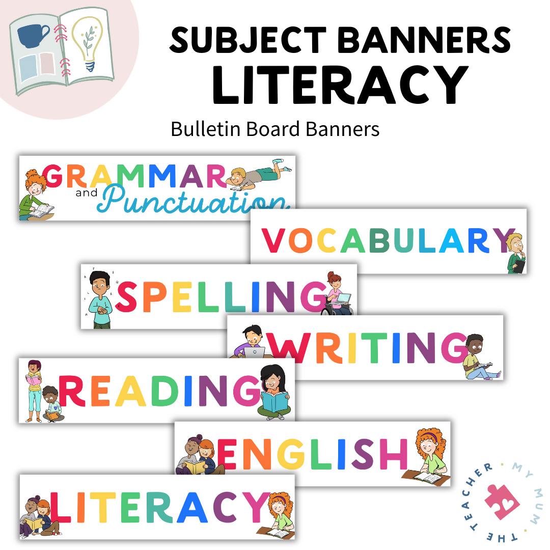 Literacy Subject Display Banner | FREE Classroom Posters