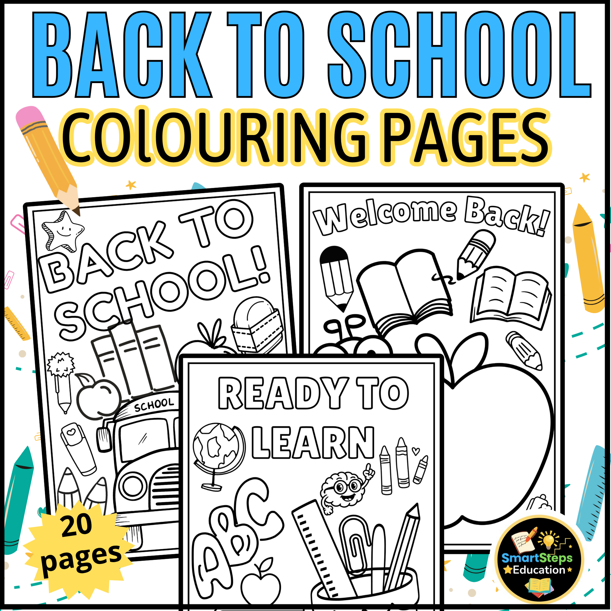School-Themed Coloring Pages | Back To School Acivities