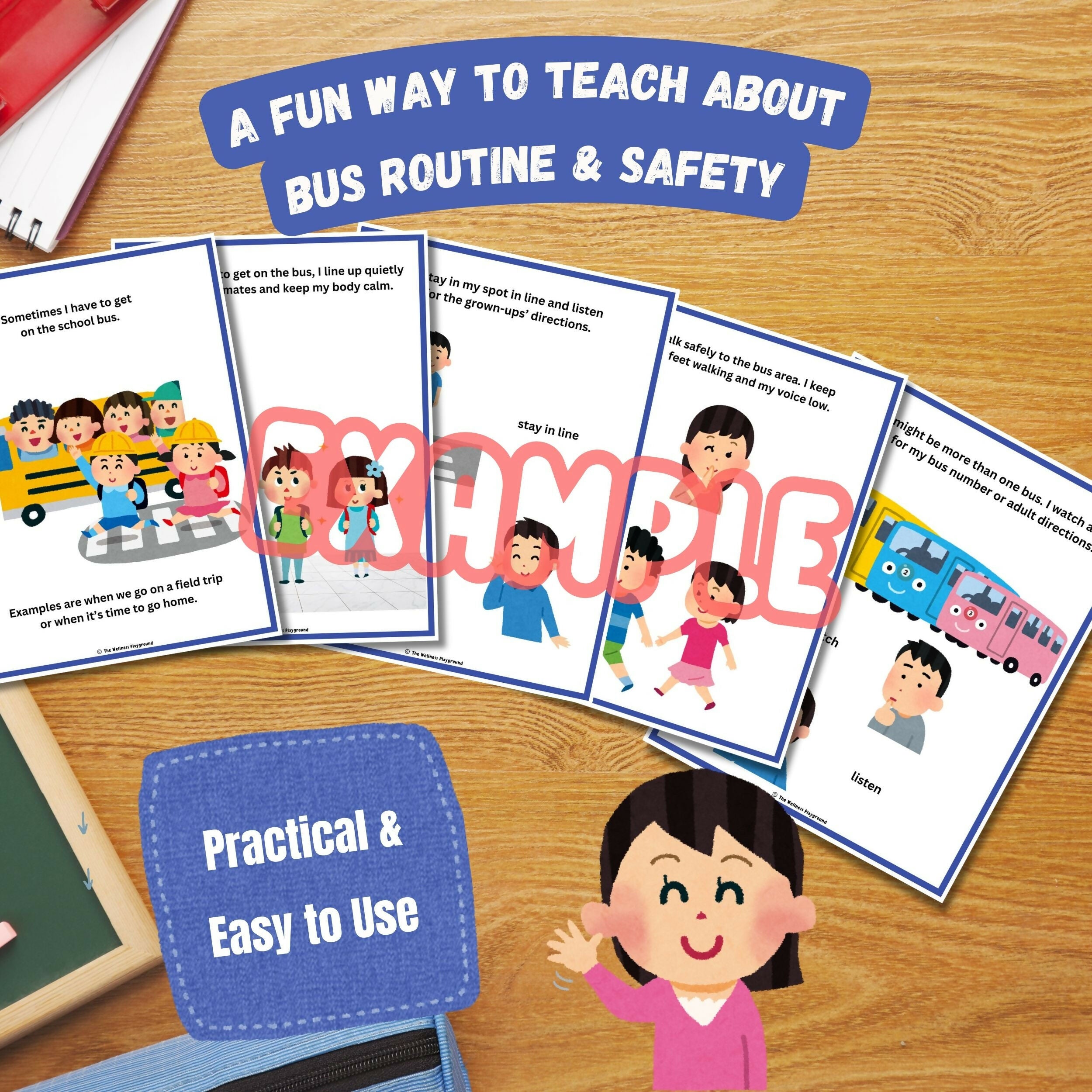 Elementary Social Story: Getting Ready for the Bus | Bus Safety Rules