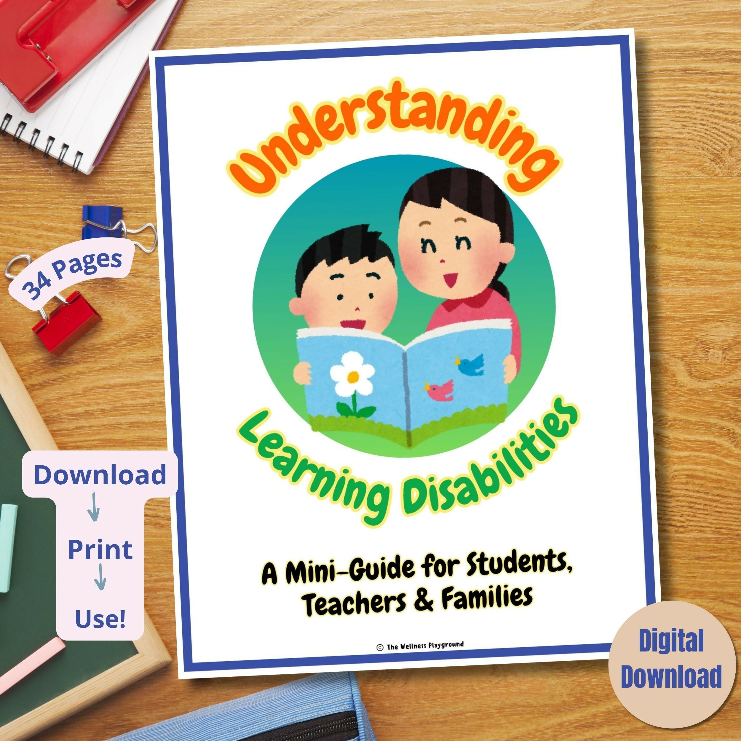 Social Story Guide About Learning Disabilities | Learning Disorders Workbook