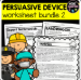 Persuasive Devices Worksheets Packet 2 | Statistics | Persuasive Writing | Year 4 5 6
