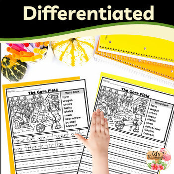 Fall Autumn 1st Grade Narrative Writing Journal Picture Prompts Writing Center