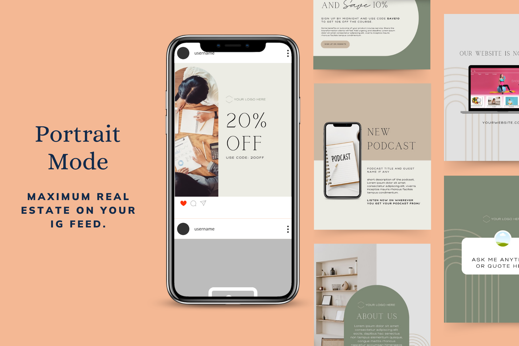 Social Media Template Bundle for Course Creator