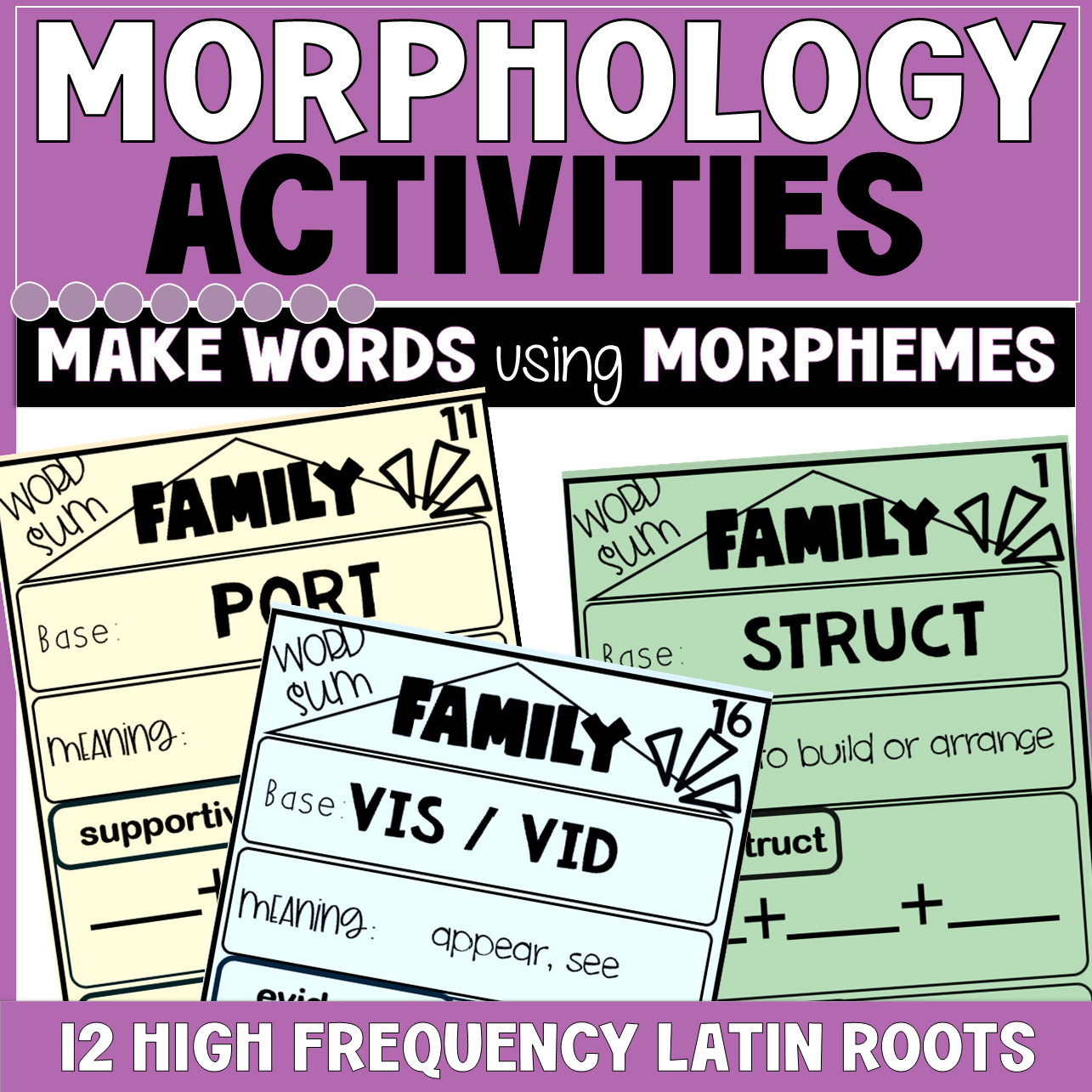MORPHOLOGY ACTIVITY | TASK CARDS | YEAR 4 - 6