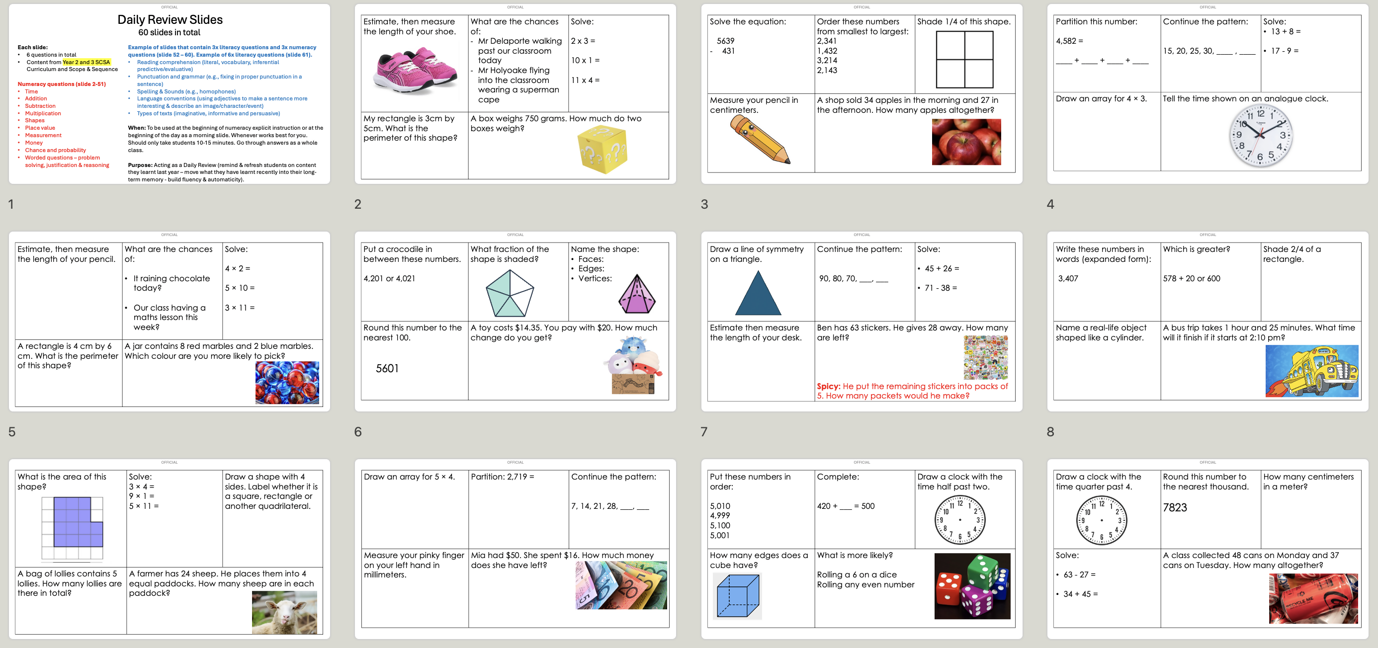 Daily Review Slides