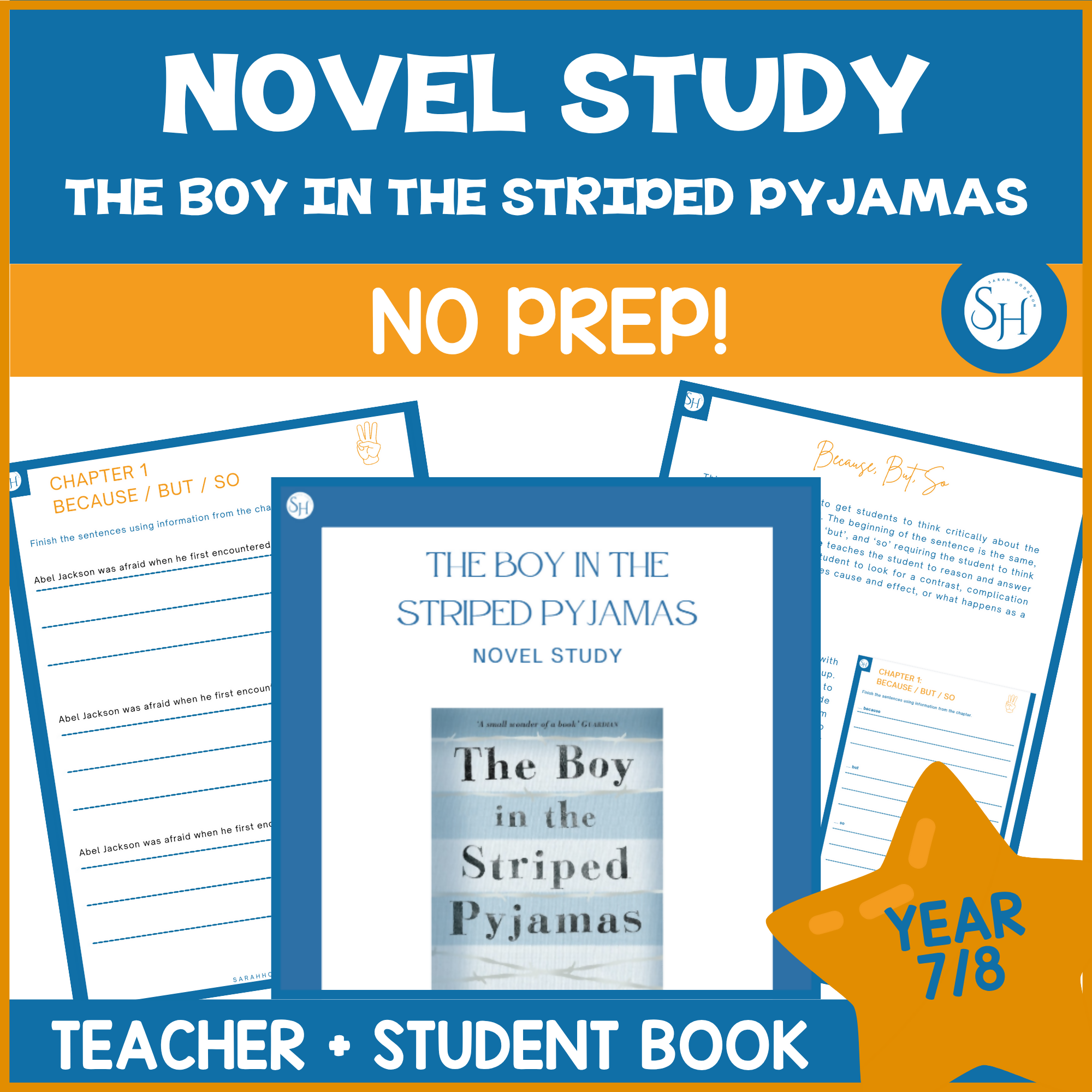 The Boy in the Striped Pyjamas Novel Study | Years 7–8 | Teacher + Student Booklet | TWR-Aligned