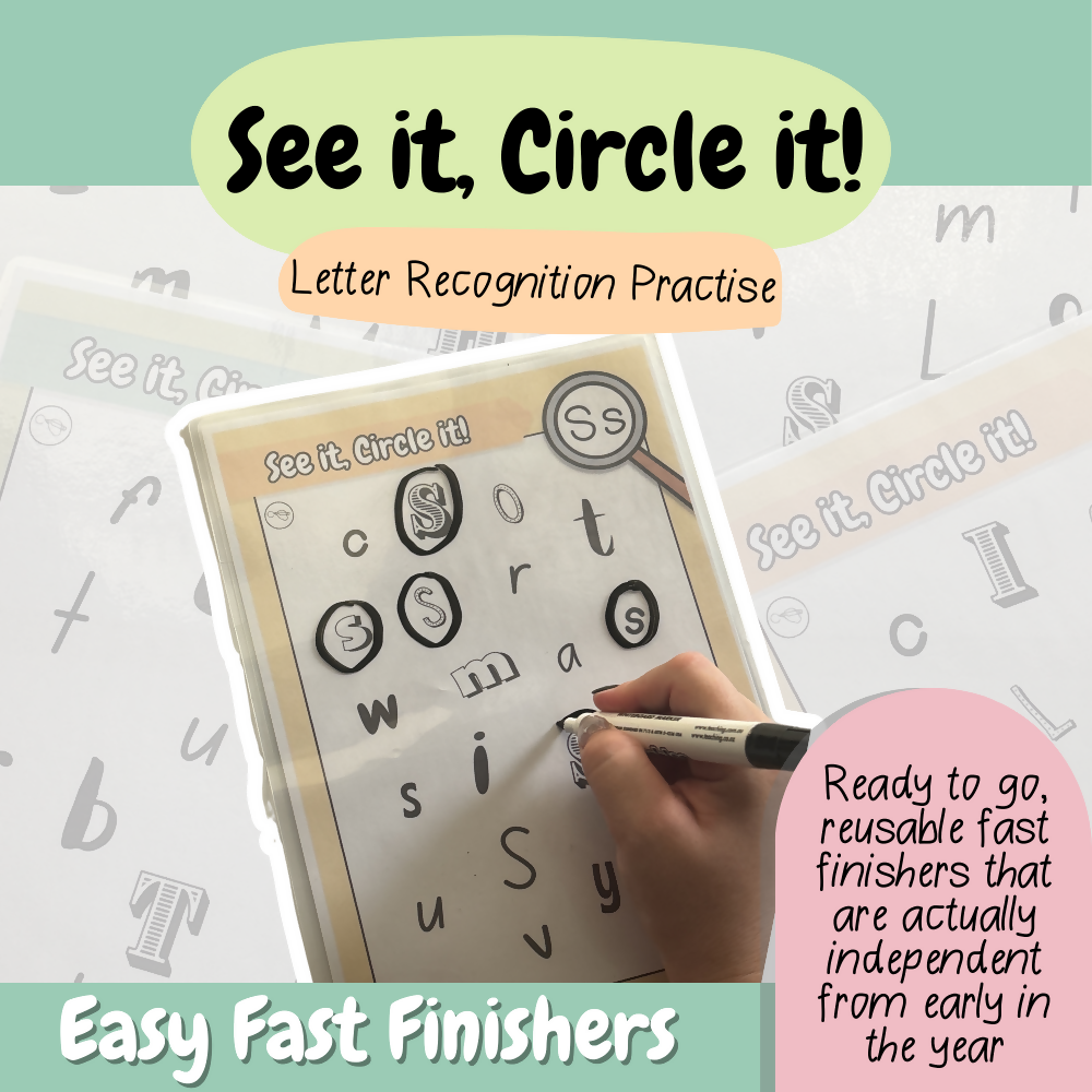 See It, Circle It | Foundation Letter Recognition Activity