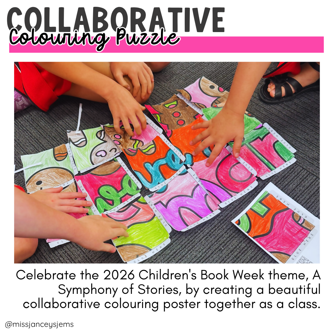 Book Week 2026 'Symphony of Stories' I Whole Class Collaborative Poster CBCA