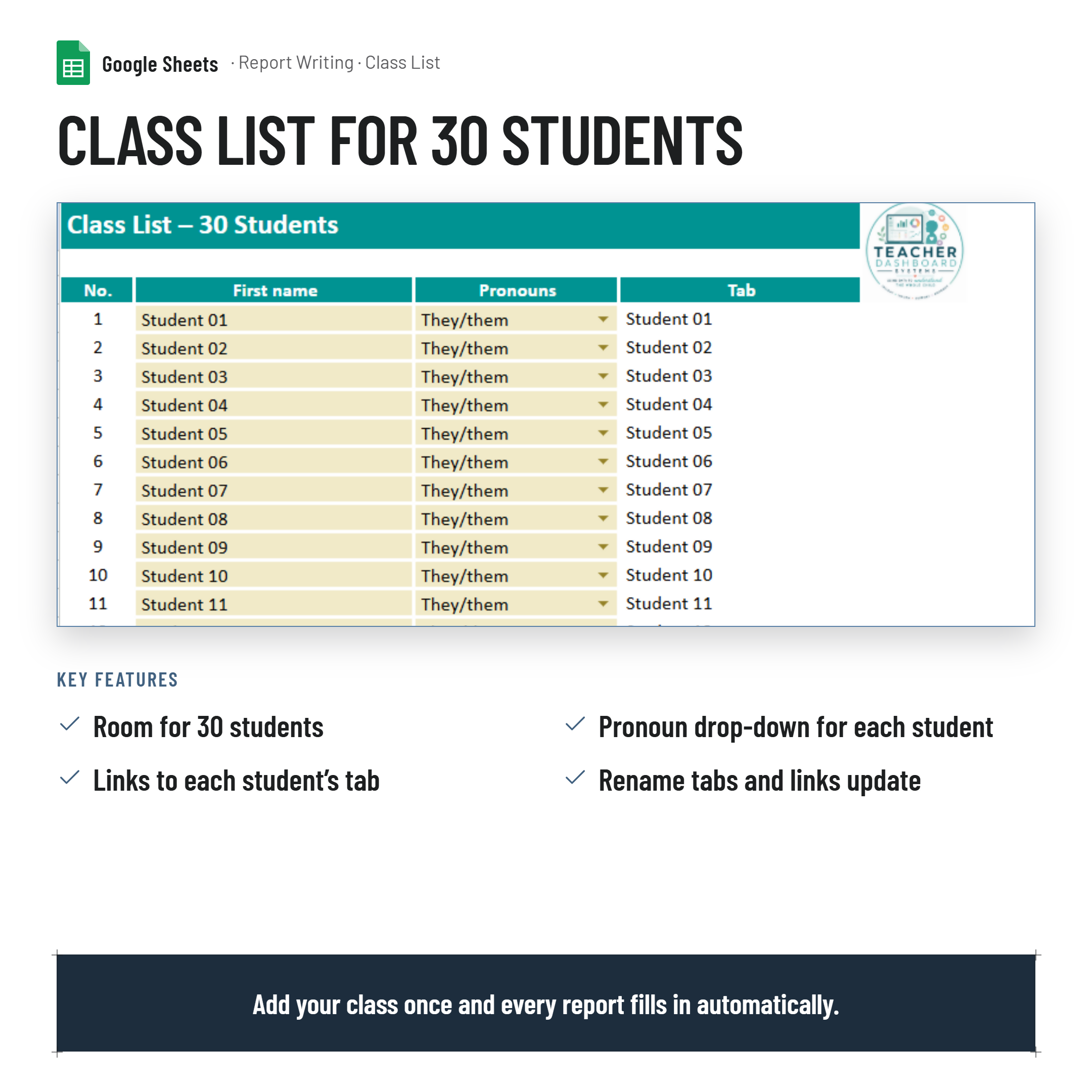 Report Writing Generator| Google Sheets