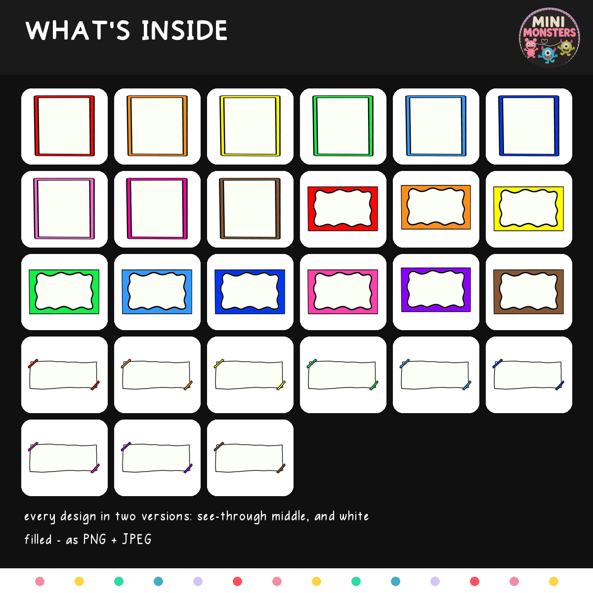 Text Box Clipart | Frames, Borders and Labels | 54 Colour Images | Commercial Use