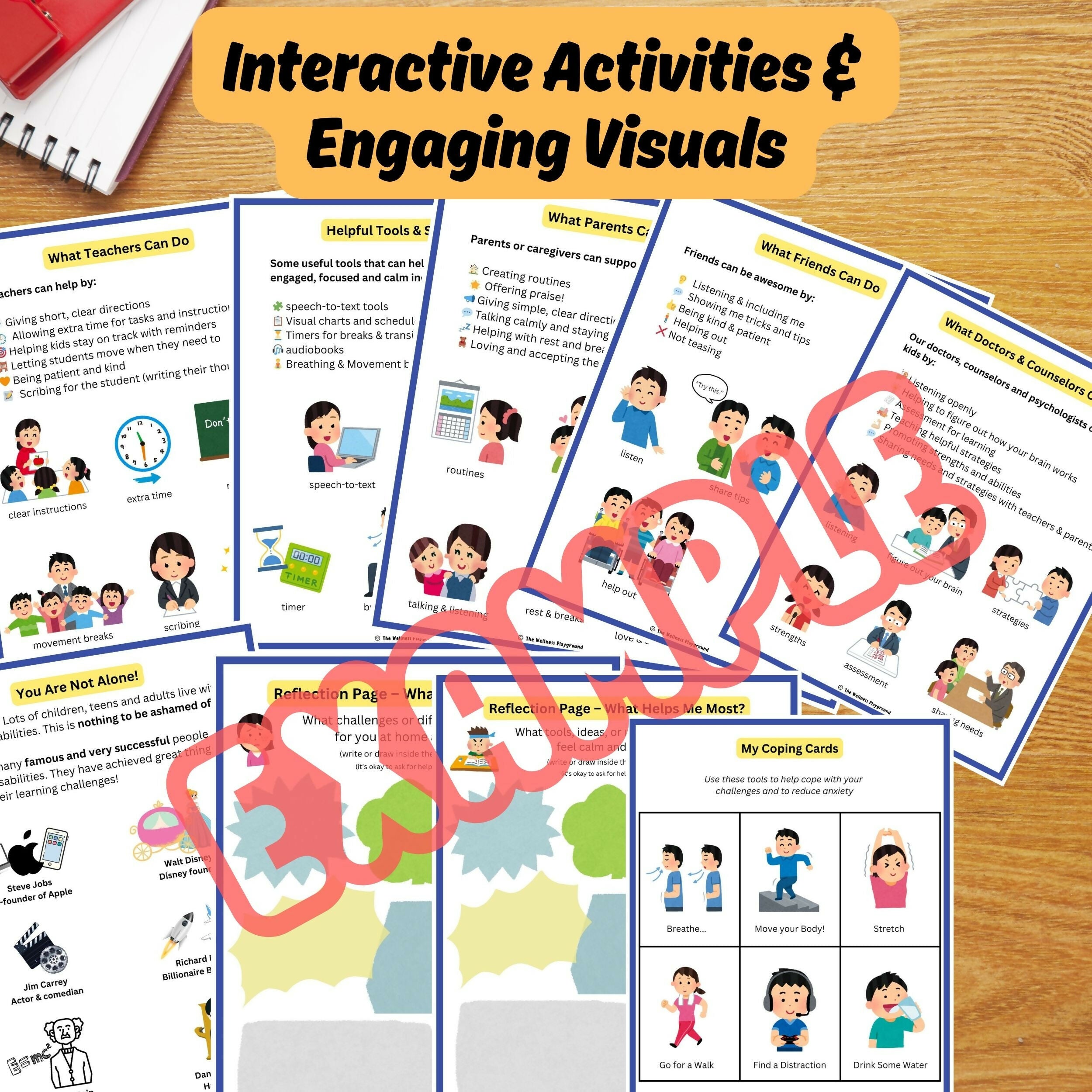 Social Story Guide About Learning Disabilities | Learning Disorders Workbook
