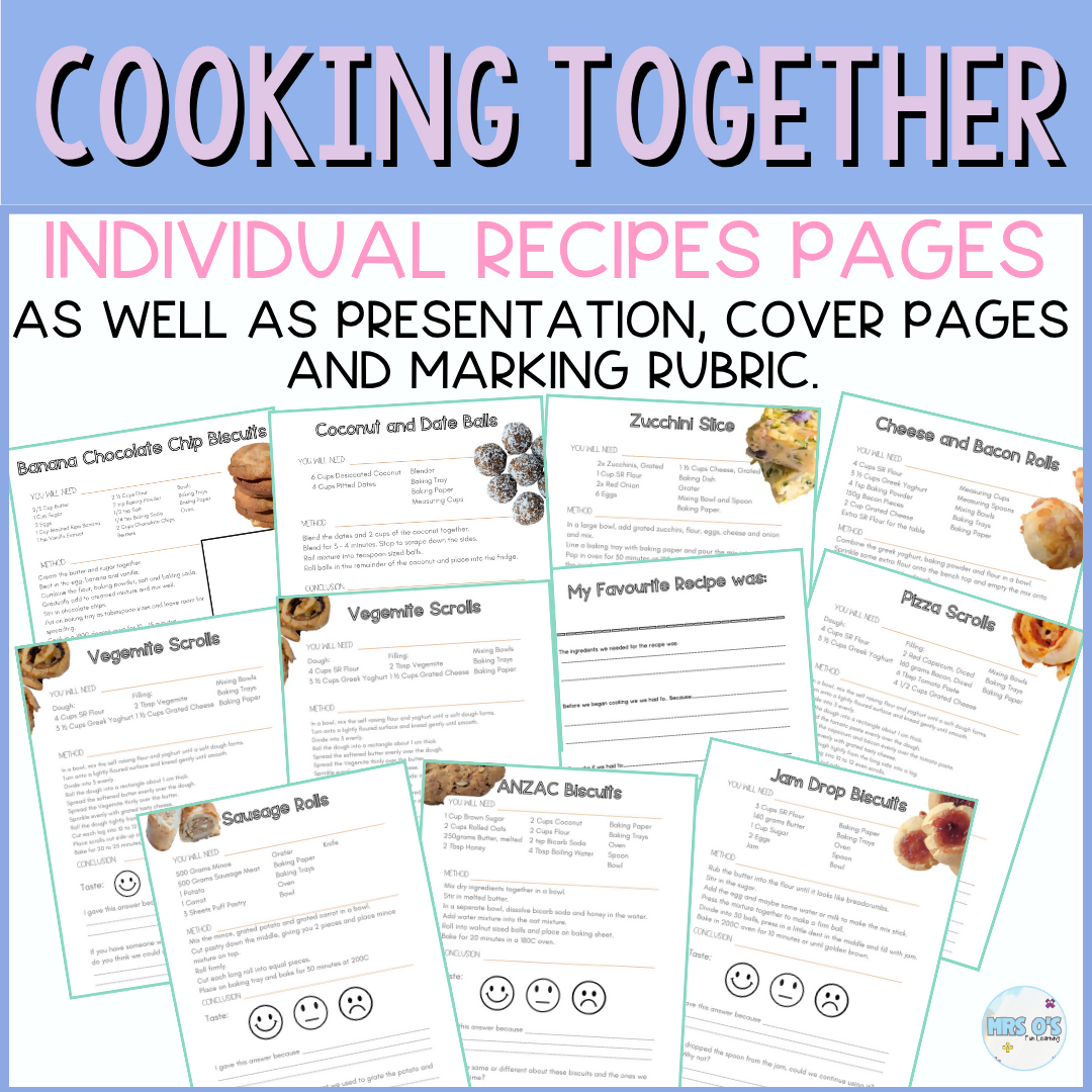 Cooking in Class - Full unit of work.