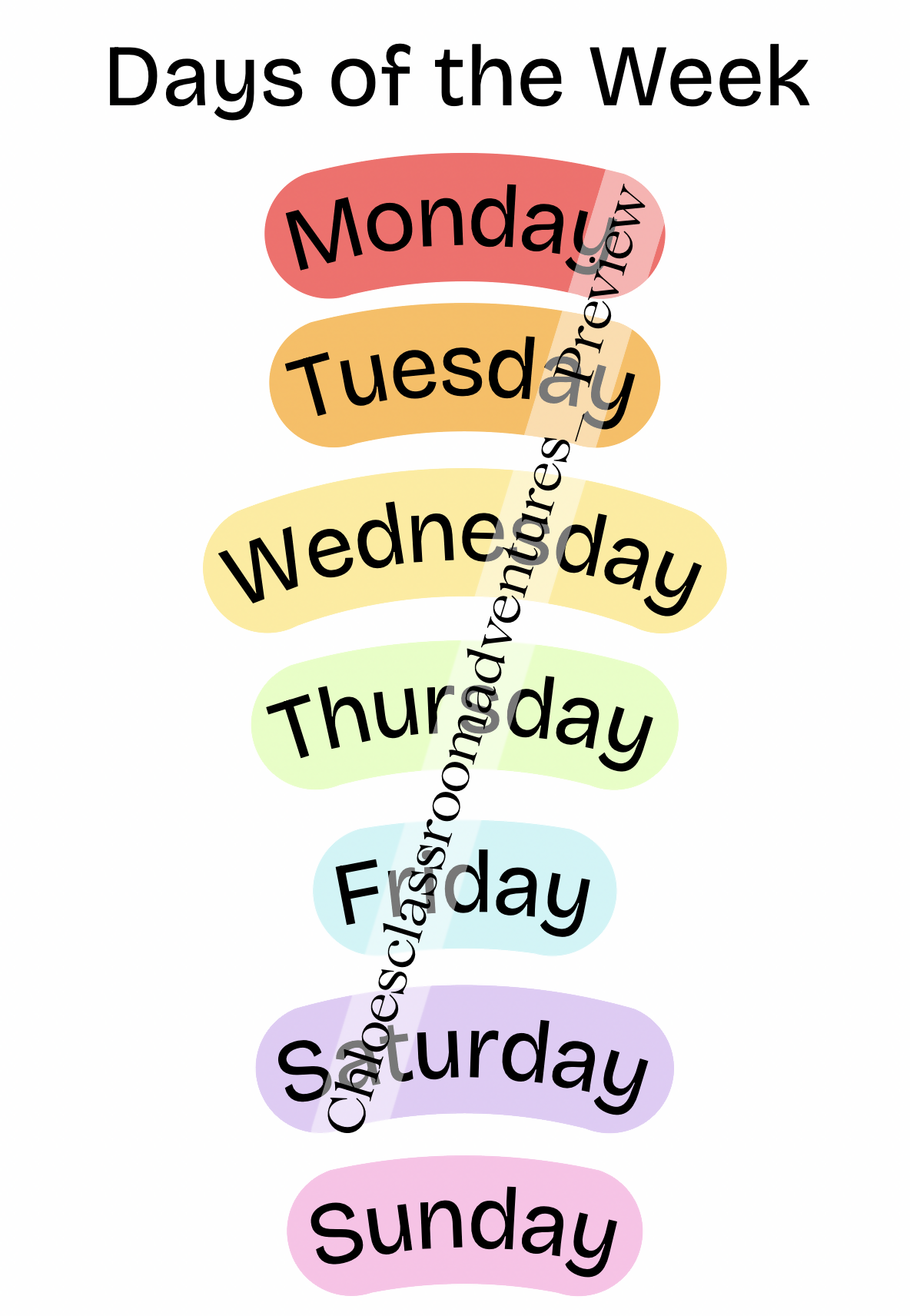 Days, Months & Seasons Poster Bundle