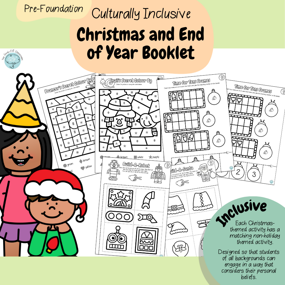 FREEBIE | Pre-Foundation - Culturally Inclusive Christmas and End of Year Booklet
