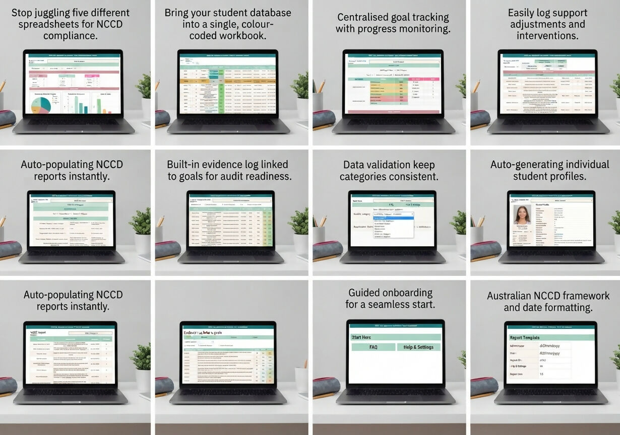 NCCD Goal, Adjustments and Evidence Tracker and Dashboard Manangement System- Google Sheets