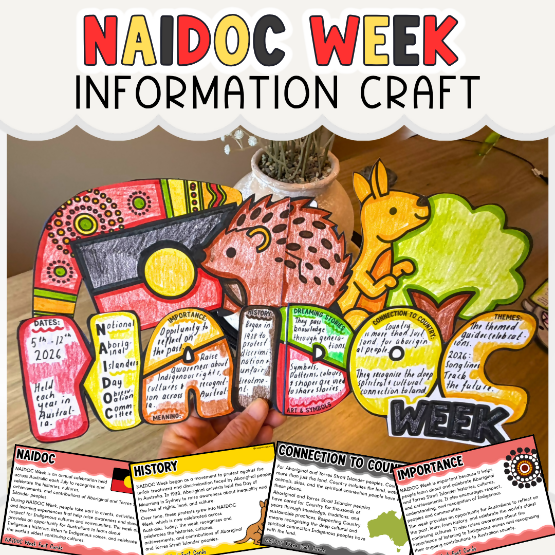 NAIDOC Week Information Craft | Indigenous Aboriginal Culture & History Display